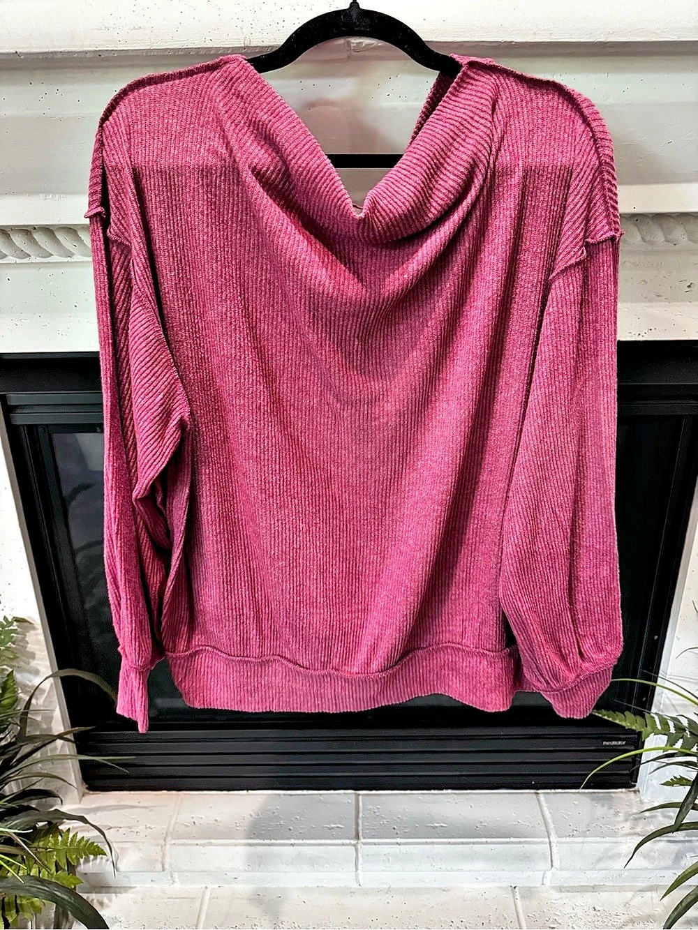 We The Free Main Squeeze Hacci Cowl Neck Sweater in Pink Size XS